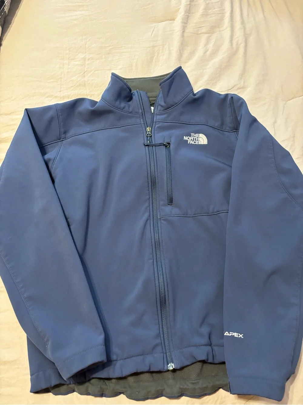 The North Face Men's Apex Softshell Jacket - Navy Blue - Medium